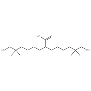 8-Hydroxy-2-(6-hydroxy-5,5-dimethylhexyl)-7,7-dimethyloctanoic acid结构式