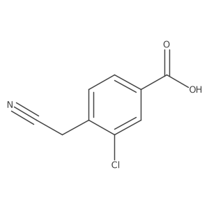 3-Chloro-4-(cyanomethyl)benzoic acid结构式