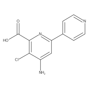 4-Amino-5-chloro-[2,4'-bipyridine]-6-carboxylic acid Structure