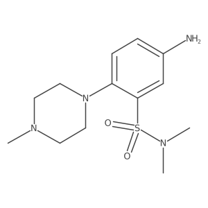 5-Amino-N,N-dimethyl-2-(4-methyl-1-piperazinyl)benzenesulfonamide Structure