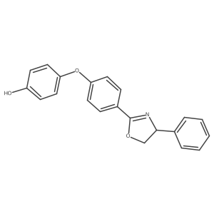 (S)-4-(4-(4-Phenyl-4,5-dihydrooxazol-2-yl)phenoxy)phenol Structure
