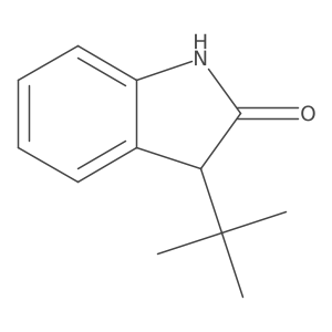 3-tert-butyl-2,3-dihydro-1H-indol-2-one结构式