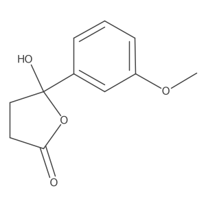Dihydro-5-hydroxy-5-(3-methoxyphenyl)-2(3H)-furanone结构式