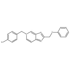 5-[(4-Bromophenyl)methyl]-2-(phenoxymethyl)imidazo[4,5-c]pyridine结构式