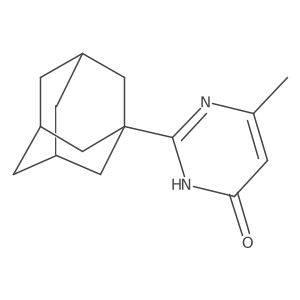 2-(1-Adamantyl)-6-methylpyrimidin-4-ol结构式