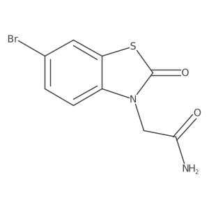 2-(6-Bromo-2-oxo-1,3-benzothiazol-3(2h)-yl)acetamide Structure