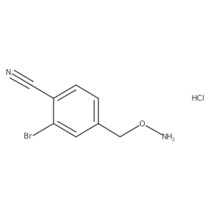 4-((Aminooxy)methyl)-2-bromobenzonitrile hydrochloride结构式
