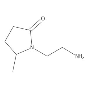 1-(2-Aminoethyl)-5-methyl-2-pyrrolidinone结构式