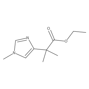 Ethyl 2-methyl-2-(1-methyl-1H-imidazol-4-yl)propanoate结构式