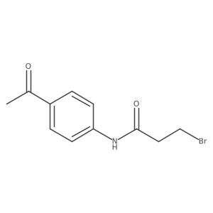 CC(=O)c1ccc(NC(=O)CCBr)cc1结构式