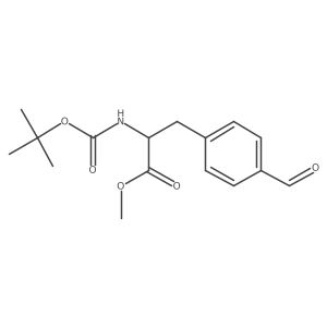 Methyl 2-((tert-butoxycarbonyl)amino)-3-(4-formylphenyl)propanoate Structure