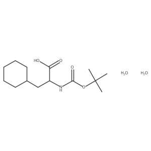 (S)-2-((tert-Butoxycarbonyl)amino)-3-cyclohexylpropanoic acid dihydrate结构式