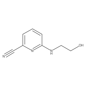 6-[(2-Hydroxyethyl)amino]-2-pyridinecarbonitrile Structure