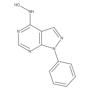 4-(hydroxyamino)-1-phenyl-1H-pyrazolo[3,4-d]pyrimidine结构式