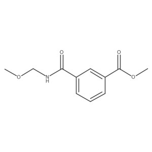 3-[(Methoxymethylamino)carbonyl]benzoic acid methyl ester Structure