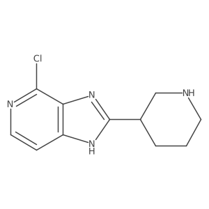 4-Chloro-2-(3-piperidinyl)-3H-imidazo[4,5-c]pyridine Structure