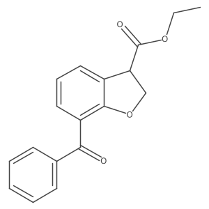Ethyl 7-benzoyl-2,3-dihydrobenzofuran-3-carboxylate结构式