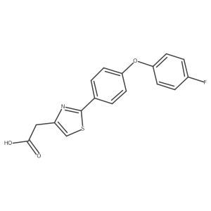2-{2-[4-(4-Fluorophenoxy)phenyl]-1,3-thiazol-4-yl}acetic acid Structure