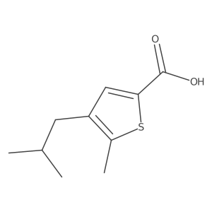 4-Isobutyl-5-methylthiophene-2-carboxylic acid Structure