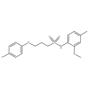 3-(4-fluorophenoxy)-N-(2-methoxy-4-methylphenyl)propane-1-sulfonamide Structure