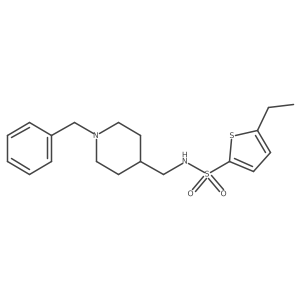 N-[(1-benzylpiperidin-4-yl)methyl]-5-ethylthiophene-2-sulfonamide Structure