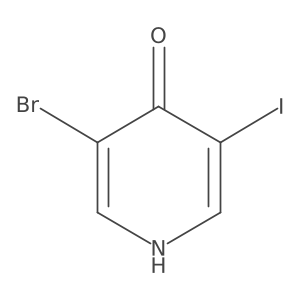 3-Bromo-5-iodopyridin-4-ol Structure