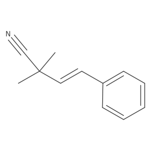 2,2-Dimethyl-4-phenylbut-3-enenitrile结构式
