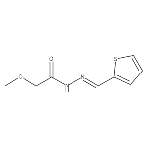 2-methoxy-N'-[(thiophen-2-yl)methylidene]acetohydrazide Structure