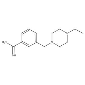 3-((4-Ethylpiperazin-1-yl)methyl)benzimidamide Structure