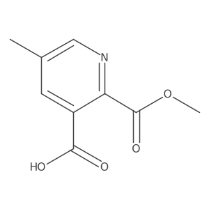 2-methoxycarbonyl-5-methyl-pyridine-3-carboxylic acid结构式