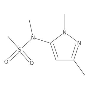 N-(1,3-Dimethyl-1H-pyrazol-5-yl)-N-methylmethanesulfonamide结构式