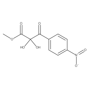 Methyl 2,2-dihydroxy-3-(4-nitrophenyl)-3-oxopropanoate Structure