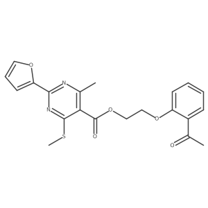 CSc1nc(-c2ccco2)nc(C)c1C(=O)OCCOc1ccccc1C(C)=O结构式