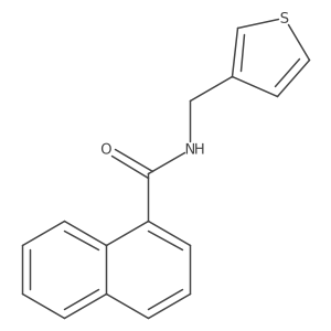 N-(thiophen-3-ylmethyl)-1-naphthamide Structure