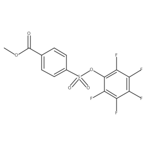 Methyl 4-[(pentafluorophenoxy)sulfonyl]benzoate结构式