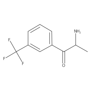 2-Amino-1-[3-(trifluoromethyl)phenyl]propan-1-one结构式