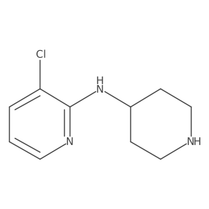 3-chloro-N-(piperidin-4-yl)pyridin-2-amine结构式