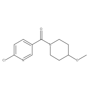 (6-Chloropyridin-3-yl)(4-methoxypiperidin-1-yl)methanone结构式