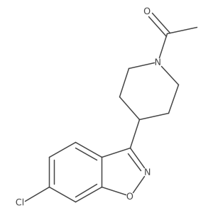 1-[4-(6-Chloro-benzo[d]isoxazol-3-yl)-piperidin-1-yl]-ethanone结构式