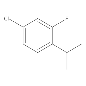 4-Chloro-2-fluoro-1-isopropylbenzene结构式