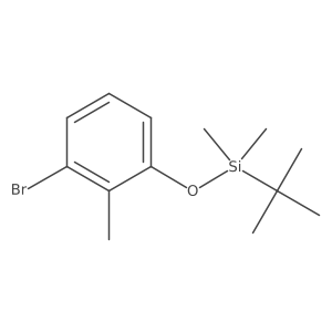 (3-Bromo-2-methylphenoxy)(tert-butyl)dimethylsilane Structure