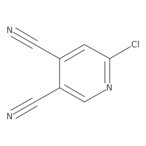 6-Chloropyridine-3,4-dicarbonitrile结构式