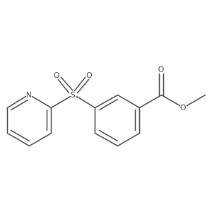 Methyl 3-pyridin-2-ylsulfonylbenzoate结构式