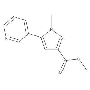 methyl 1-methyl-5-(pyridin-3-yl)-1H-pyrazole-3-carboxylate Structure