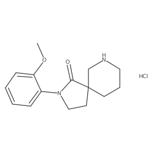 2-(2-Methoxyphenyl)-2,7-diazaspiro[4.5]decan-1-one hydrochloride Structure