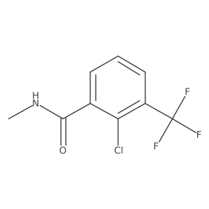 2-chloro-N-methyl-3-(trifluoromethyl)benzamide结构式