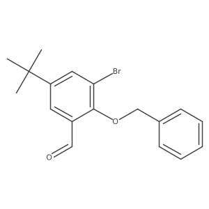 2-Benzyloxy-3-bromo-5-tert-butyl-benzaldehyde结构式