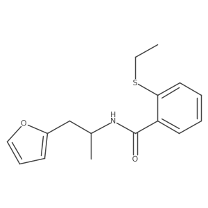 2-(ethylthio)-N-(1-(furan-2-yl)propan-2-yl)benzamide Structure