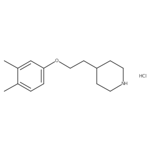 4-[2-(3,4-Dimethylphenoxy)ethyl]piperidine hydrochloride结构式
