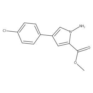 Methyl 1-amino-4-(4-chlorophenyl)pyrrole-2-carboxylate Structure